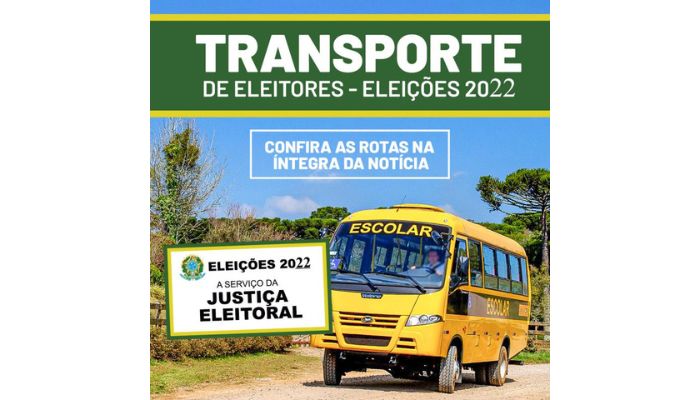 Nova Laranjeiras - Transporte de eleitores 2022 